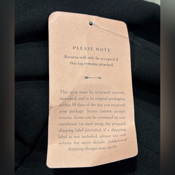 BHLDN Delice Dress in Black Off the Shoulder fitted with train size 16 - Picture 8 of 8